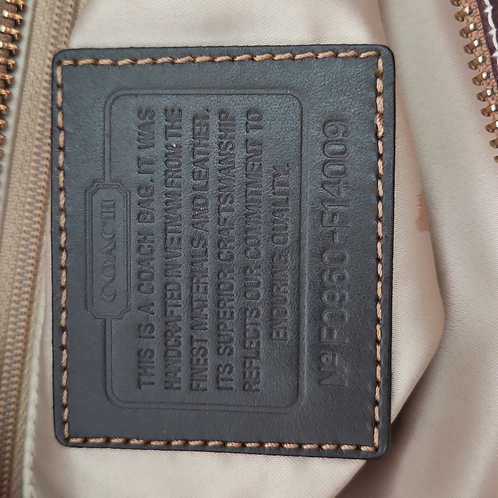 Coach Multistriped Legacy Tote - Picture 11 of 12